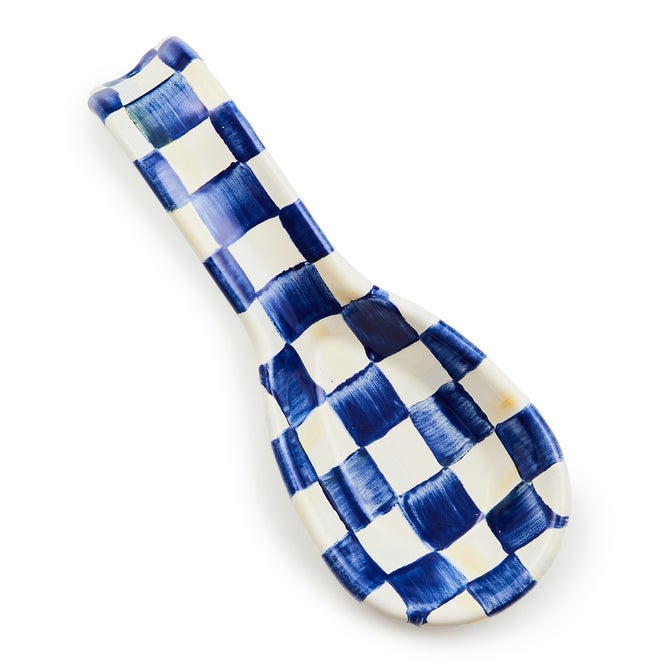 Royal Check Enamel Spoon Rest