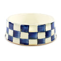Royal Check Enamel Pet Dish Large