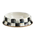 Courtly Check Enamel Cat Dish