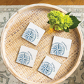 Blue Compass Personalized Coaster Set
