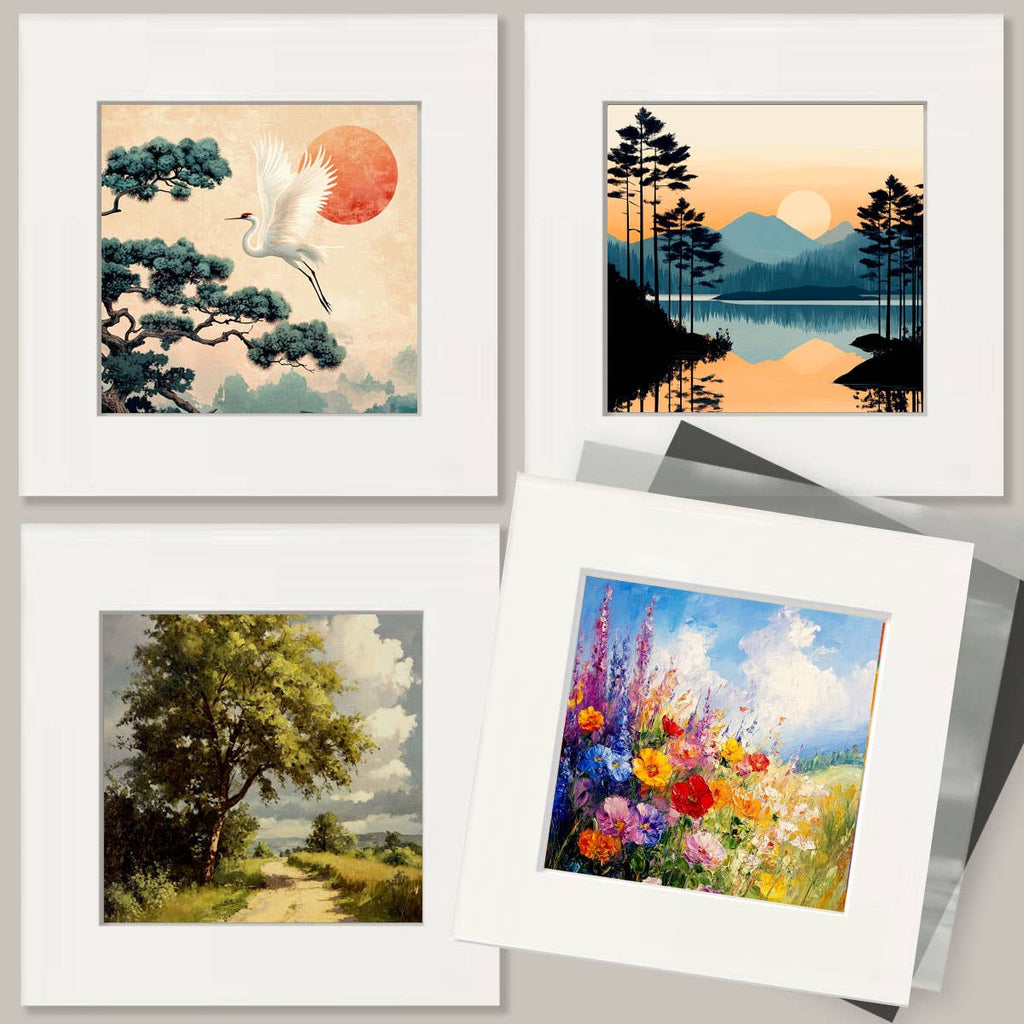 Three Lobster Boats - Coastal Art Prints - 8"x10" Artwork for 12"x14" Frame