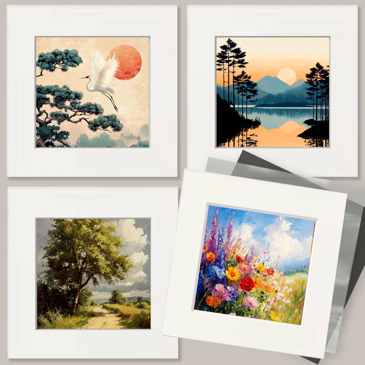 Three Lobster Boats - Coastal Art Prints - 8"x10" Artwork for 12"x14" Frame