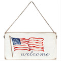 America 250th Flag Welcome Twine Sign