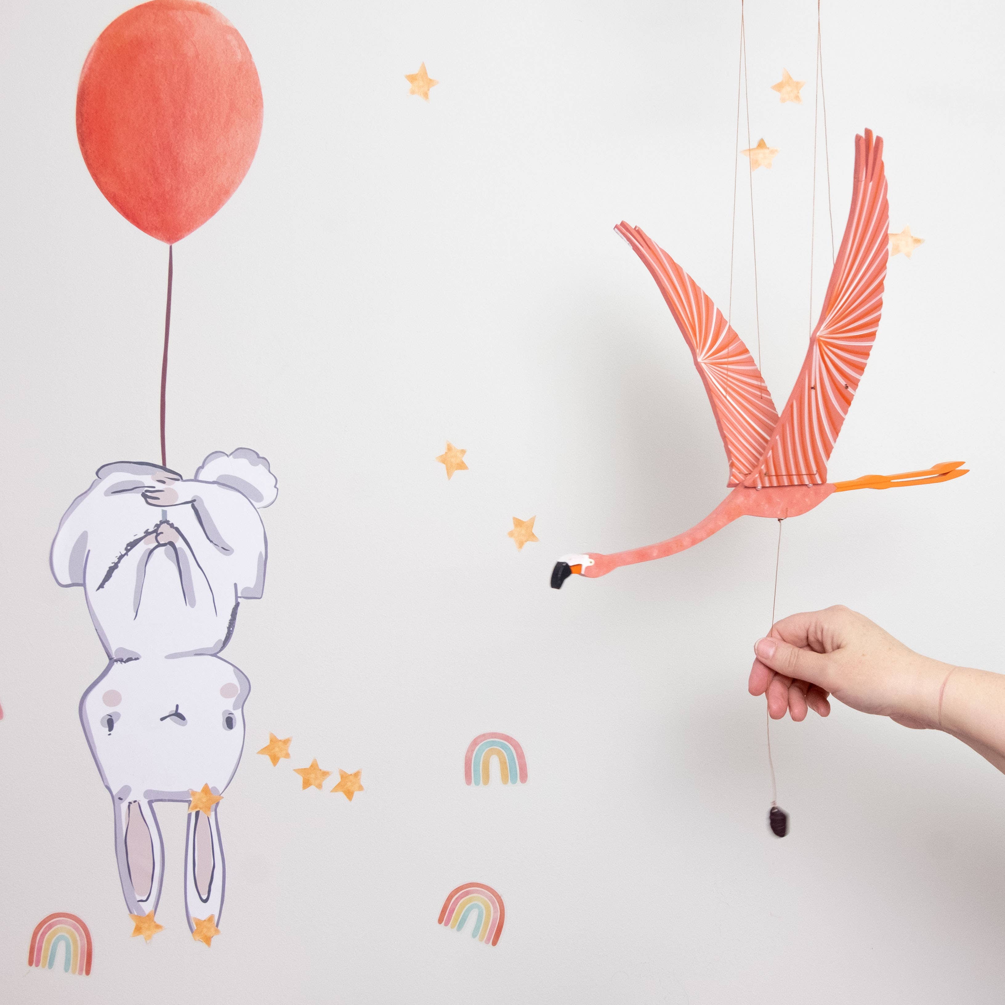 Flamingo Flying Mobile