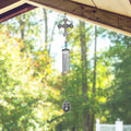 28"long Pewter Cross Wind Chime Home Decor Gifts