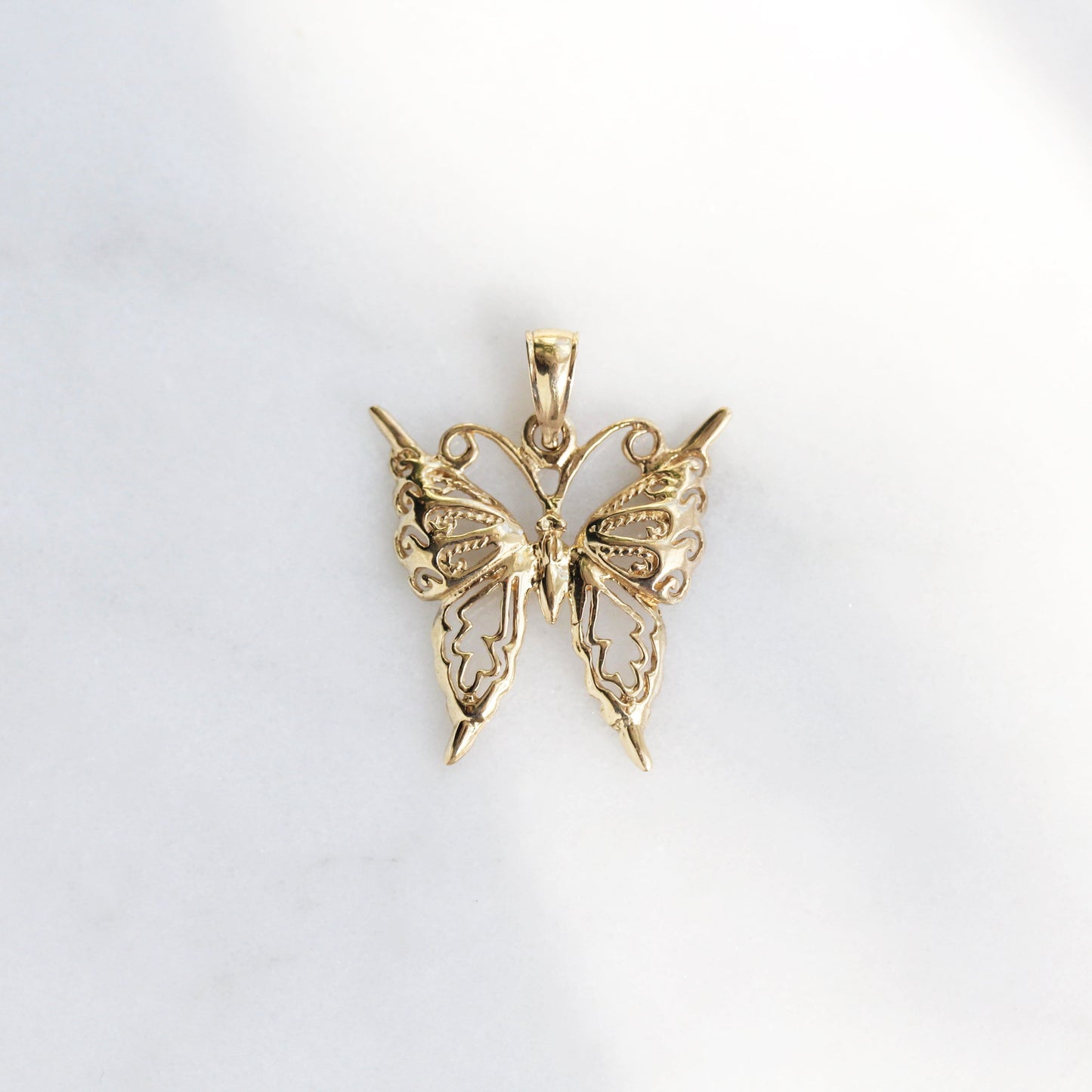 Delicate Gold Butterfly Necklace