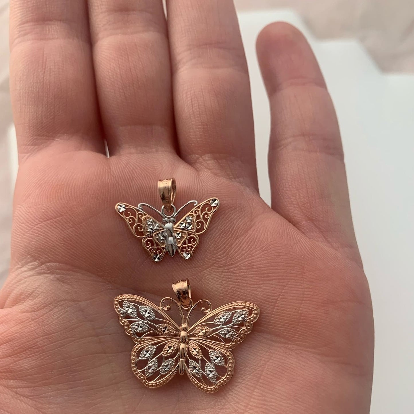 Rose Gold Butterfly Necklace