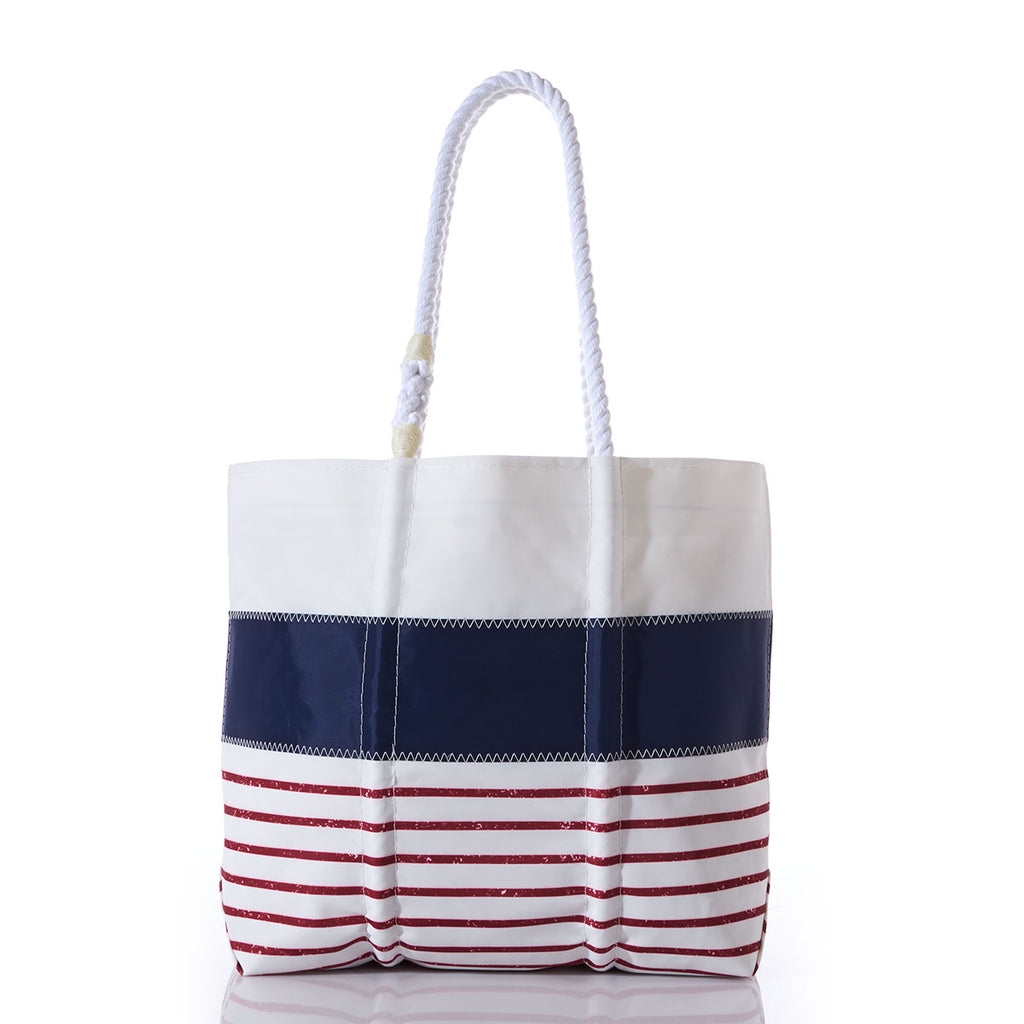 Red Mariner Stripe Tote