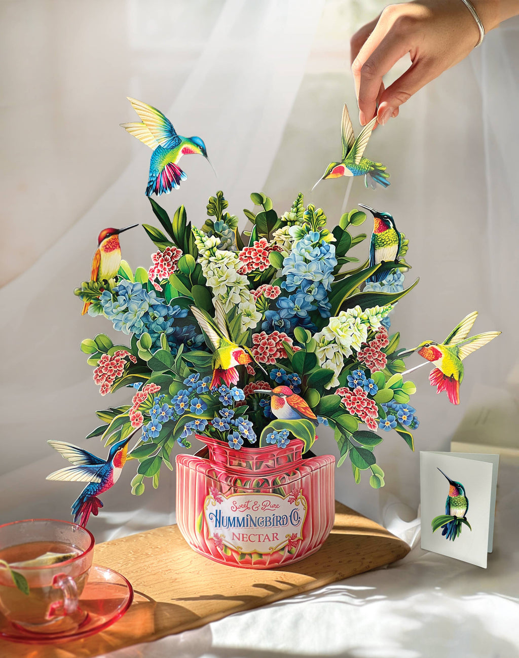 Hummingbird Oasis (8 Pop-up Greeting Cards)
