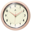 Retro Round Pink Indoor Wall Clock 9.5 Inch