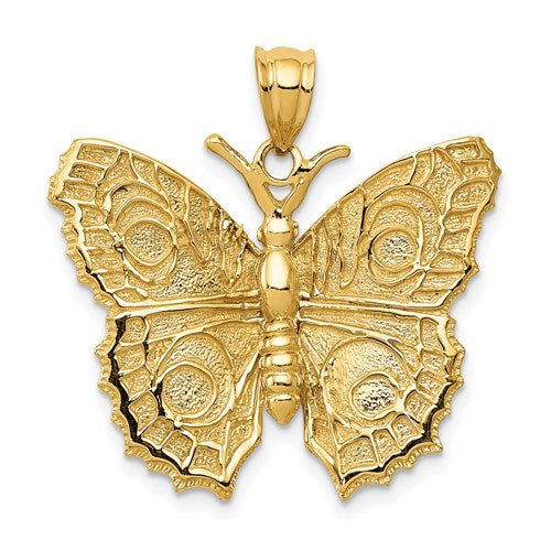 Solid Gold Butterfly Necklace