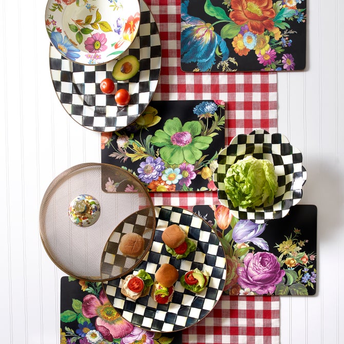 Courtly Check Oval Platter - Medium