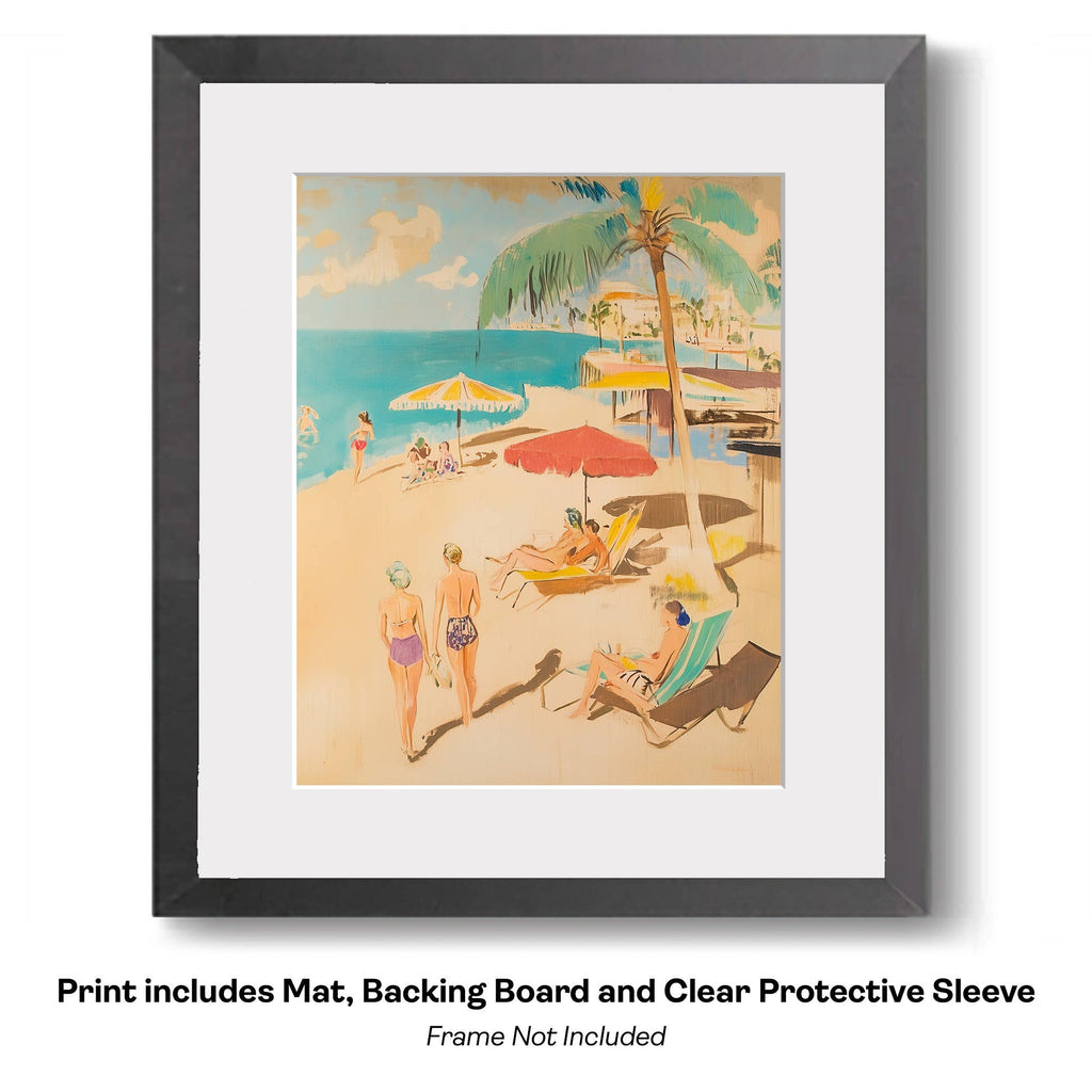 Book Plus Beach Equals Heaven  8”x10” Art Print