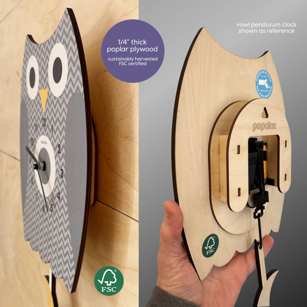 Golf Pendulum Clock - Wood