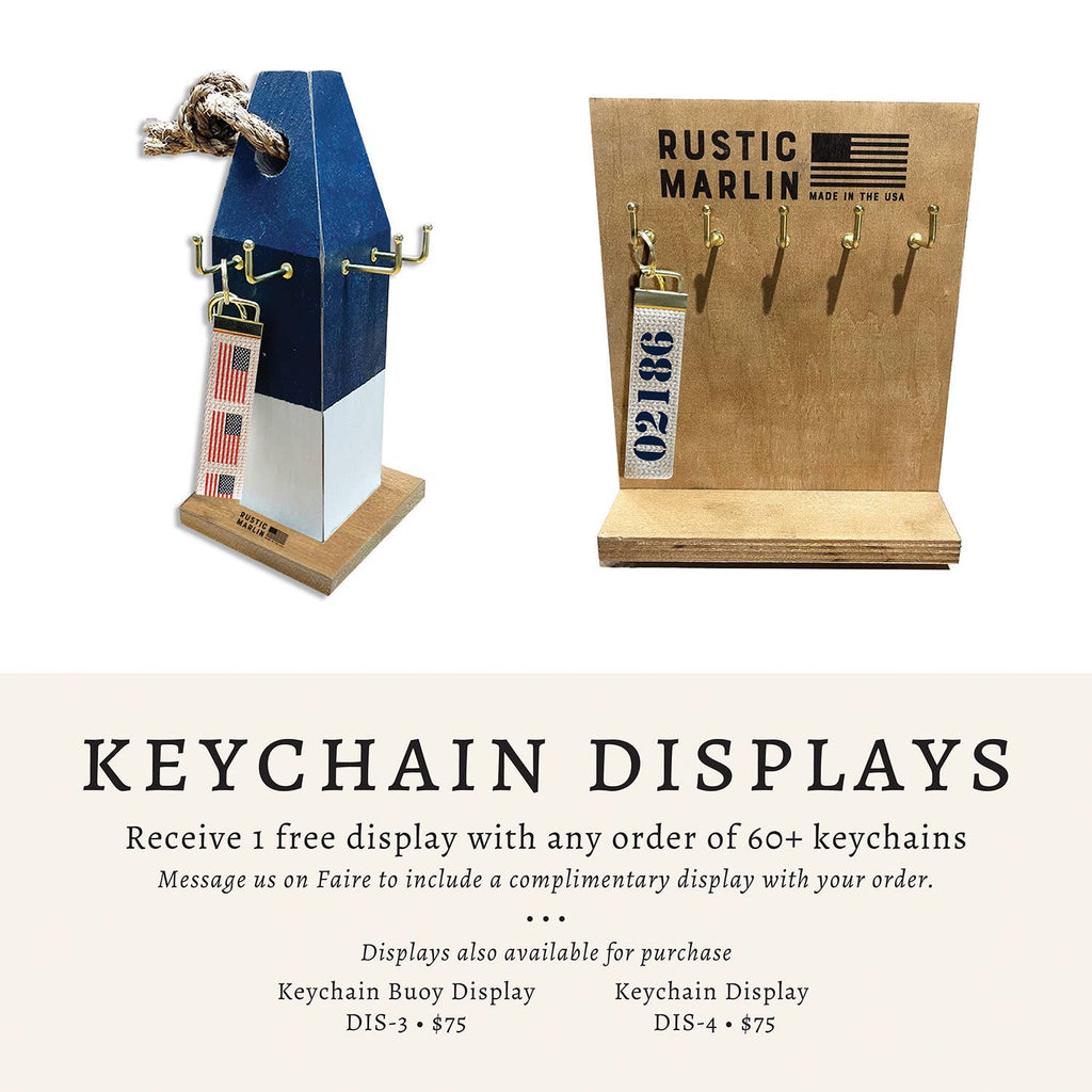 Beach House Grey Blue Keychain