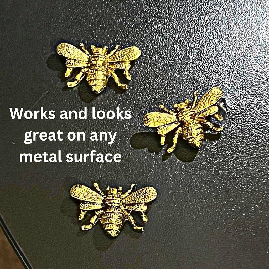 Bee Magnets Set of 6 Metal