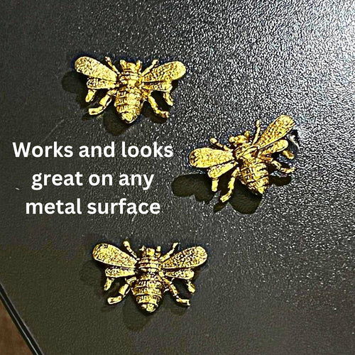 Bee Magnets Set of 6 Metal