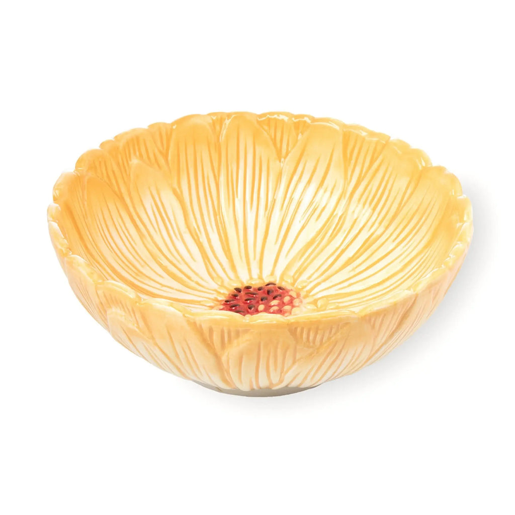 Yellow Daisy Flower Cereal Bowl