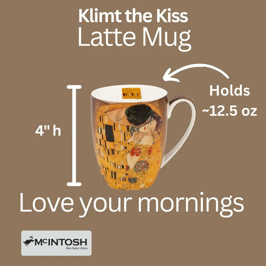 Klimt The Kiss Fine Bone China Latte Mug | Gift Boxed