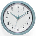 Retro Round Baby Blue Indoor Wall Clock 9.5 Inch