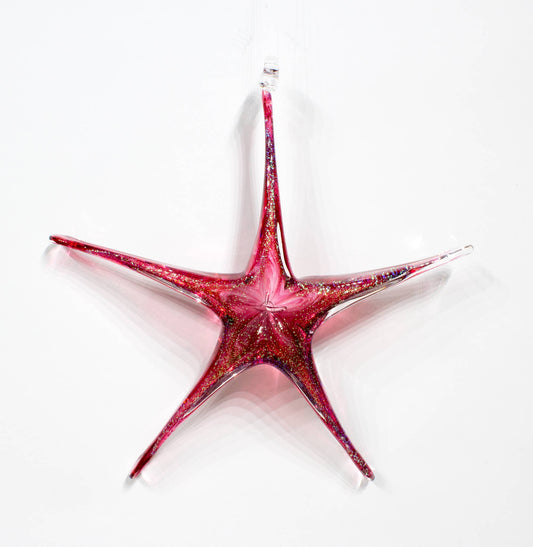 Ornament Star - Cranberry Starry Night Stars